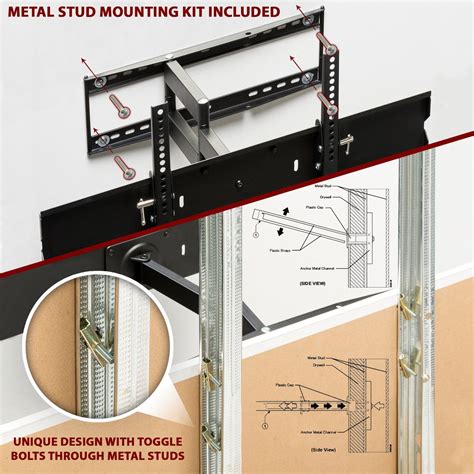 best wall mount bracket for metal studs|wall mounts for tv.